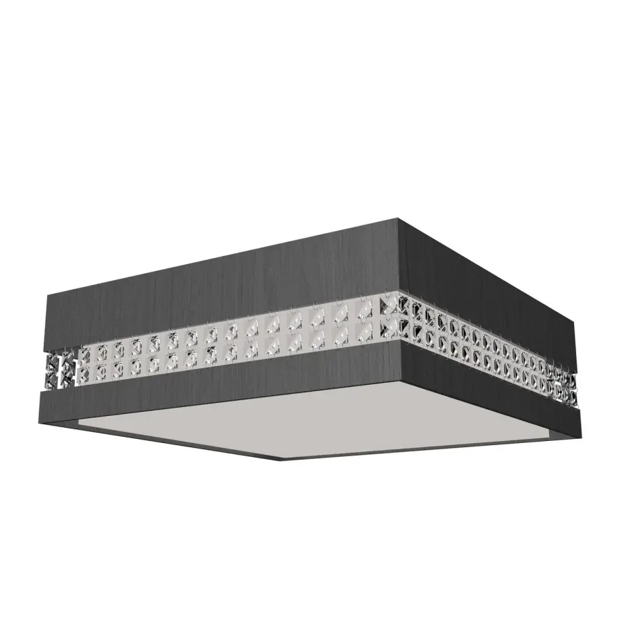 Crystals LED Ceiling Mount in Organic Grey