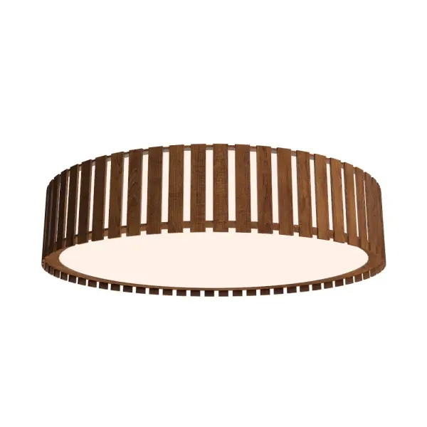 Wooden decorative luminaire with contemporary, timeless design in natural wood veneer or Italian lacquer finish. Proudly made in Brazil, combining high-end technology and the irreplaceable manual finishing. Collection: Slatted Designer: Studio Accord Finish: Imbuia Width: 23.62" Height: 5.91" Weight: 9.13 lb Maximum Wattage: 32.00 W Bulb Type: LED Bulb Base: Integrated Light Source: LED Light Output: 2200.00 lm Delivered Lumens: 3850.00 lm Color Temperature: 3000 K CRI: 90 Rated Average Life: 50,000 Voltage: 120.00 V Material: Wood veneer, MDF Country of Origin: Brazil Safety Listing: UL Safety Rating: Damp Connection: Hard Wired LED Manufacturer Warranty: 5 Years Spec Sheet Instructions