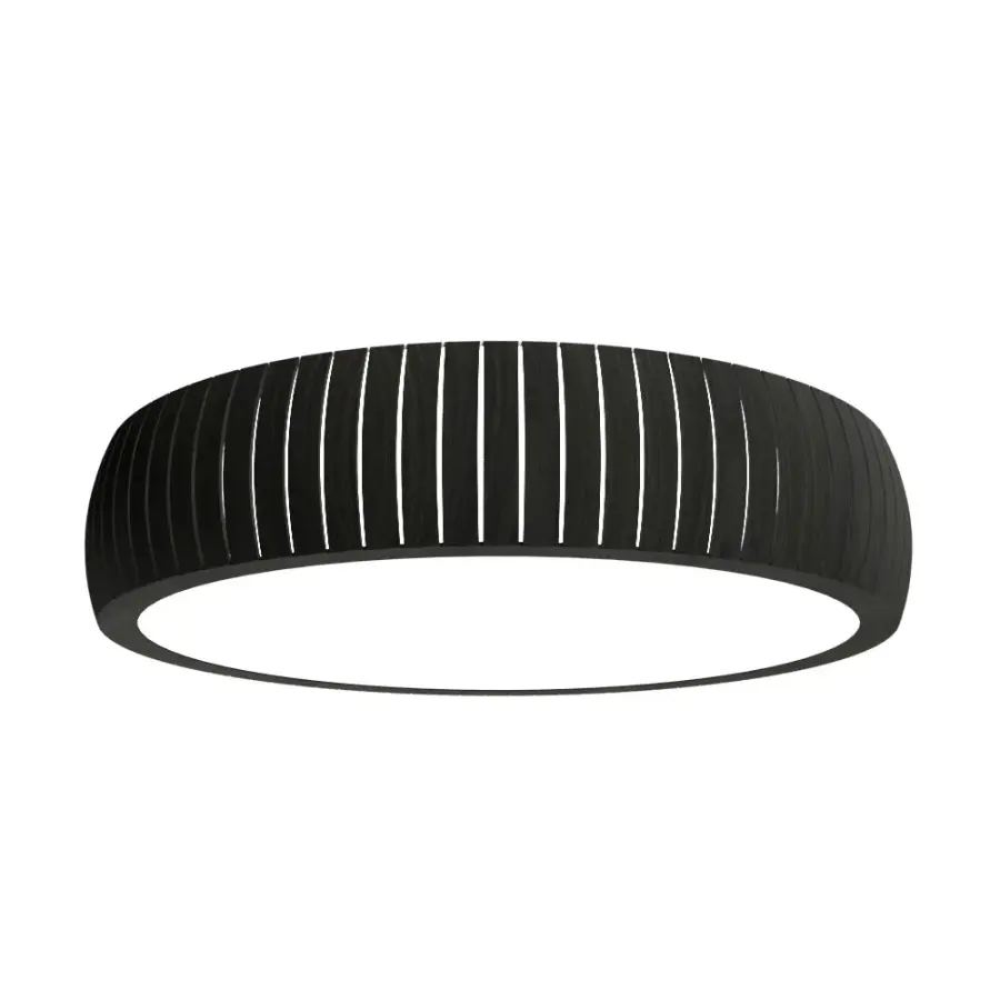 Barrel LED Ceiling Mount in Organic Black