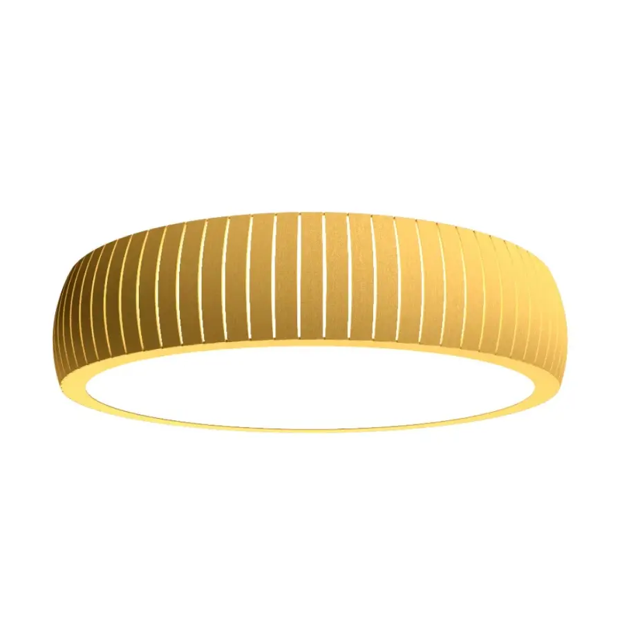 Barrel LED Ceiling Mount in Organic Gold