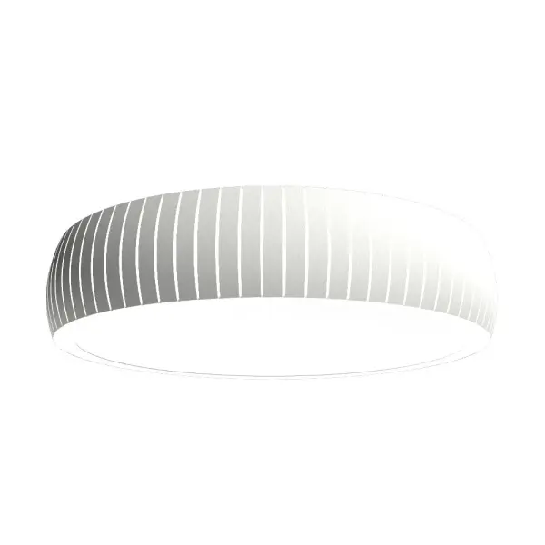 Barrel LED Ceiling Mount in Organic White