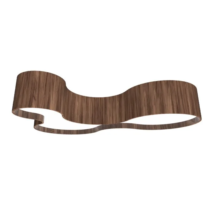 Organic LED Ceiling Mount in American Walnut