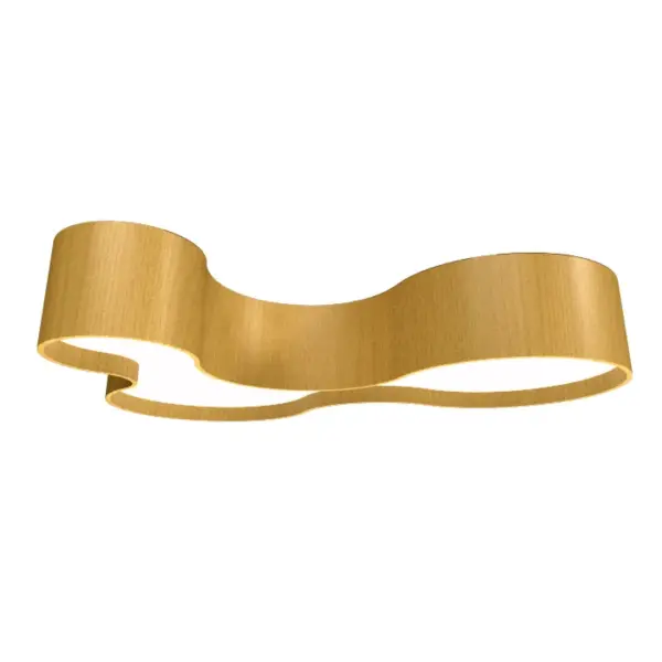 Organic LED Ceiling Mount in Organic Gold