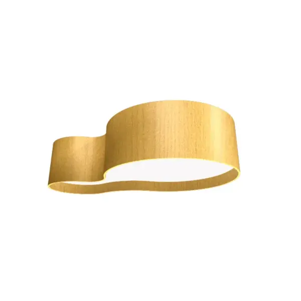 Organic LED Ceiling Mount in Organic Gold