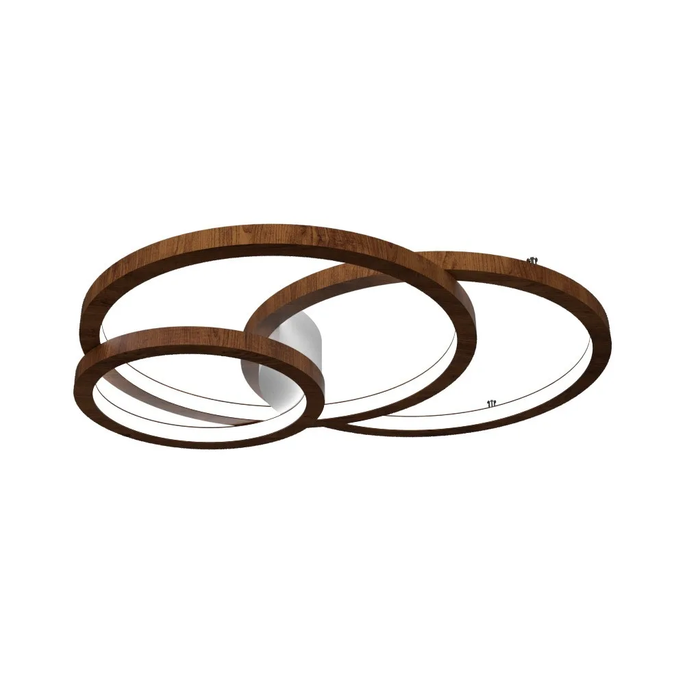 Frame LED Ceiling Mount in Imbuia