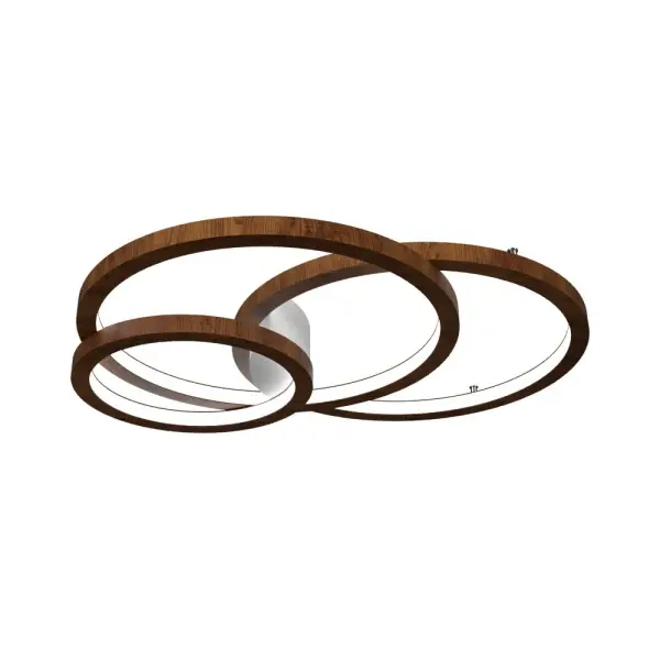 Wooden decorative luminaire with contemporary, timeless design in natural wood veneer or Italian lacquer finish. Proudly made in Brazil, combining high-end technology and the irreplaceable manual finishing. Collection: Frame Designer: Studio Accord: Bruno Diego Felippe Finish: Imbuia Width: 42.52" Height: 4.33" Length: 42.52" Weight: 13.79 lb Maximum Wattage: 94.50 W Bulb Type: LED Bulb Base: Integrated Light Source: LED Light Output: 5527.00 lm Delivered Lumens: 6740.00 lm Color Temperature: 3000 K CRI: 90 Rated Average Life: 50,000 Voltage: 120.00 V Material: Wood veneer, MDF Country of Origin: Brazil Safety Listing: UL Safety Rating: Damp Connection: Hard Wired LED Manufacturer Warranty: 5 Years Spec Sheet Instructions