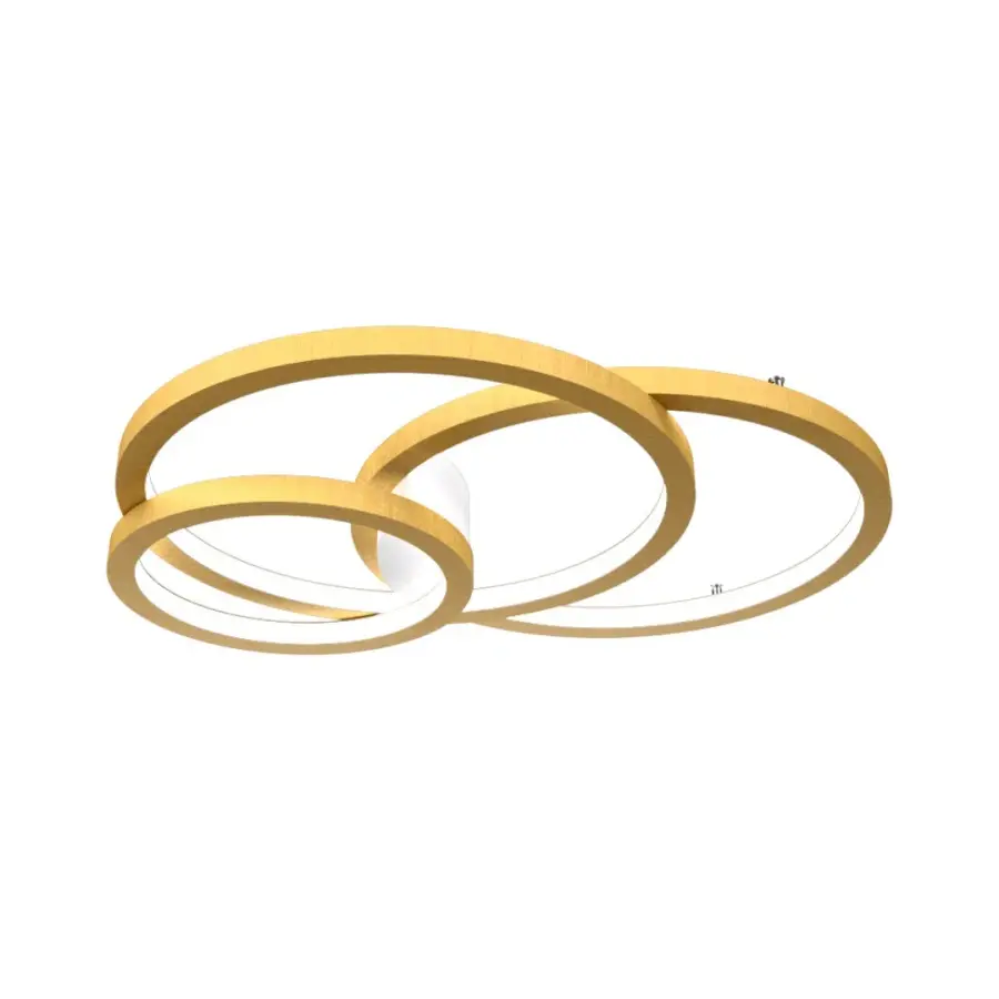 Frame LED Ceiling Mount in Organic Gold