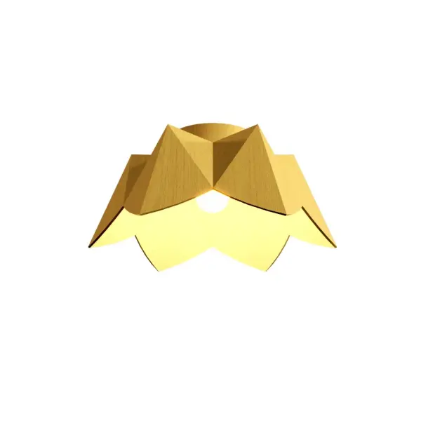 Physalis One Light Ceiling Mount in Organic Gold