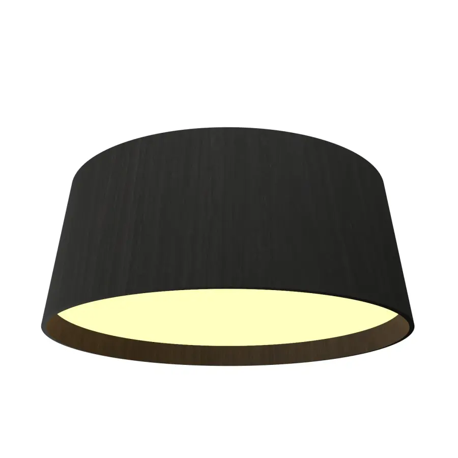 Conical LED Ceiling Mount in Organic Black