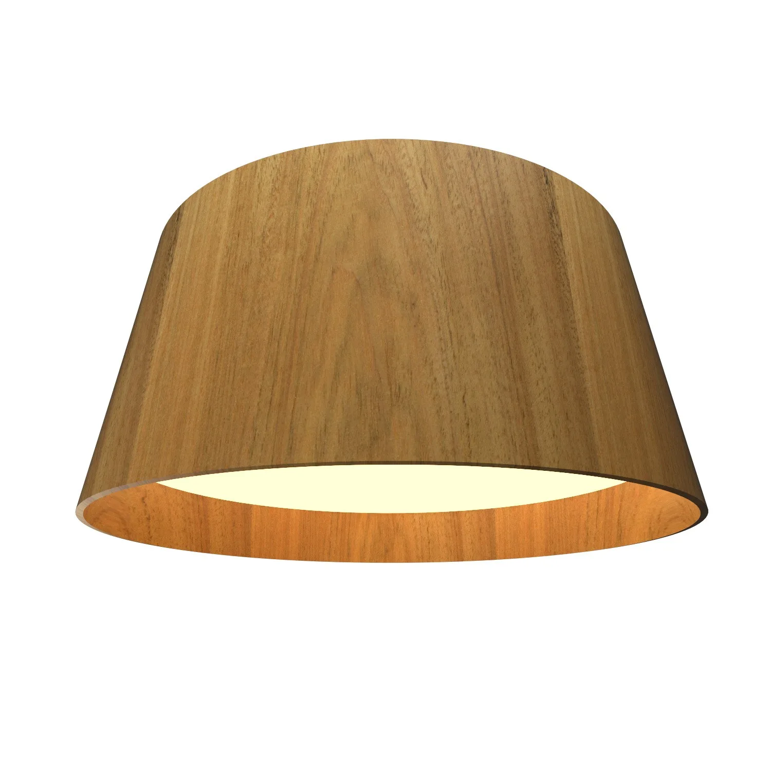 Conical LED Ceiling Mount in Louro Freijo