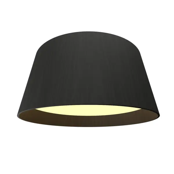 Conical LED Ceiling Mount in Organic Black