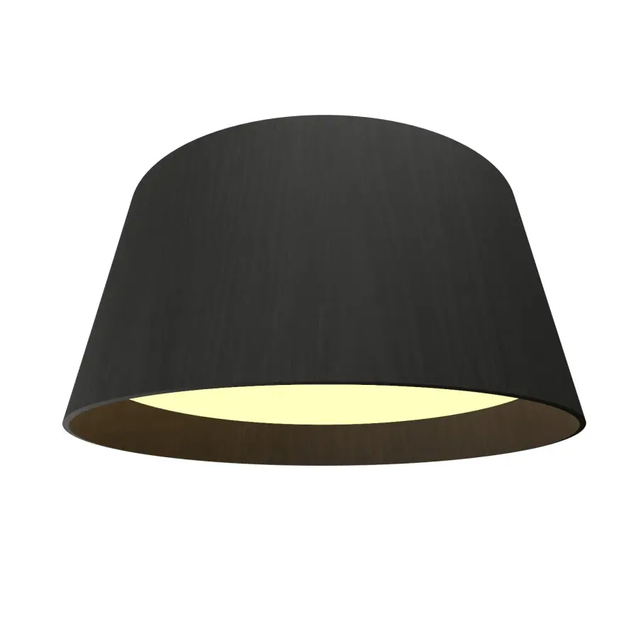 Conical LED Ceiling Mount in Organic Black