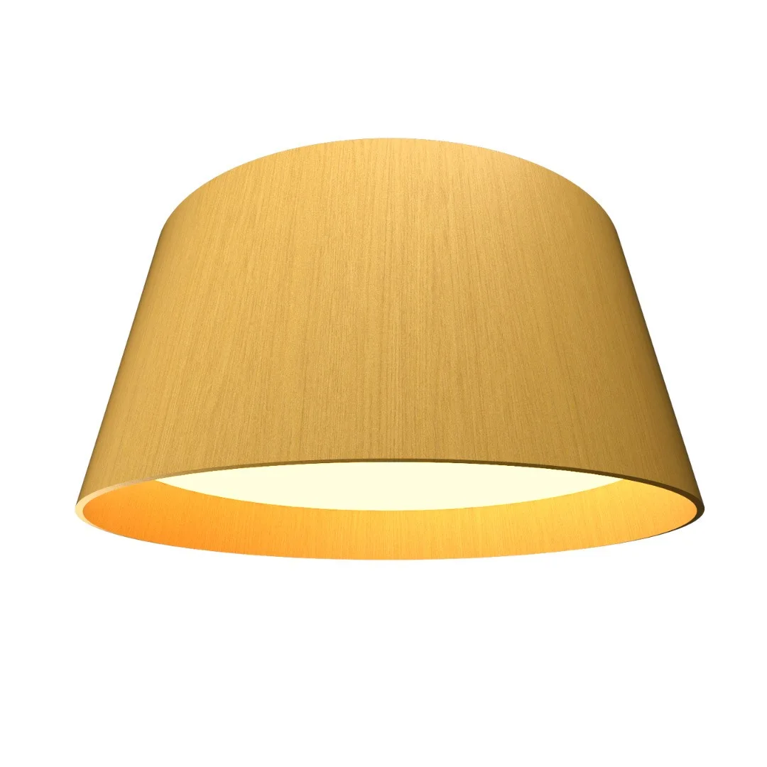 Conical LED Ceiling Mount in Organic Gold