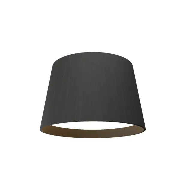 Conical LED Ceiling Mount in Organic Black