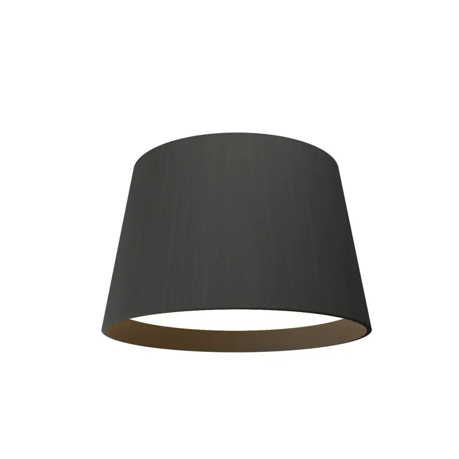 Conical LED Ceiling Mount in Organic Black