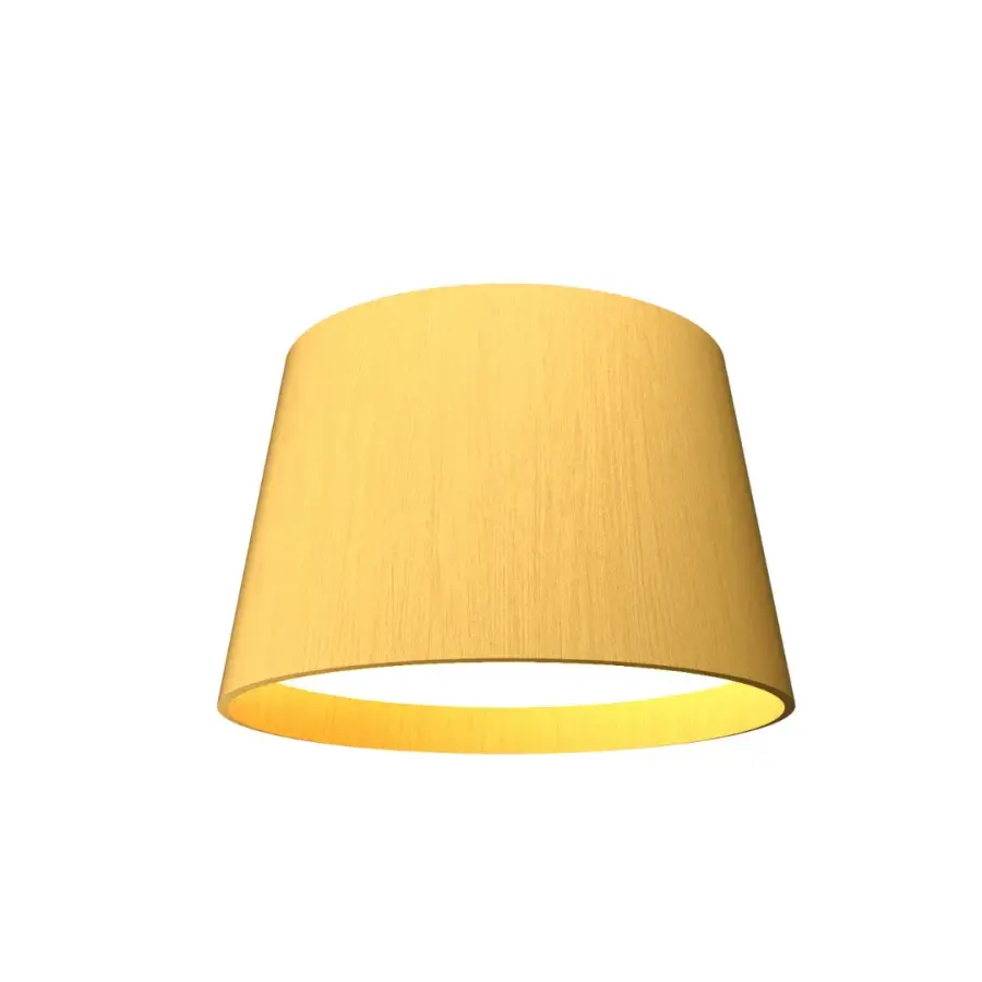 Conical LED Ceiling Mount in Organic Gold