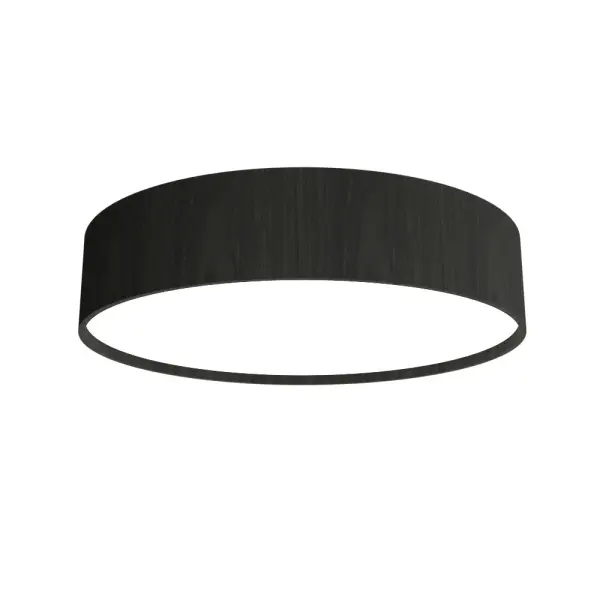 This compact flush mount fixture delivers integrated LED lighting in a contemporary cylindrical form. The Organic Black finish provides a sophisticated, understated look ideal for modern spaces with lower ceilings.