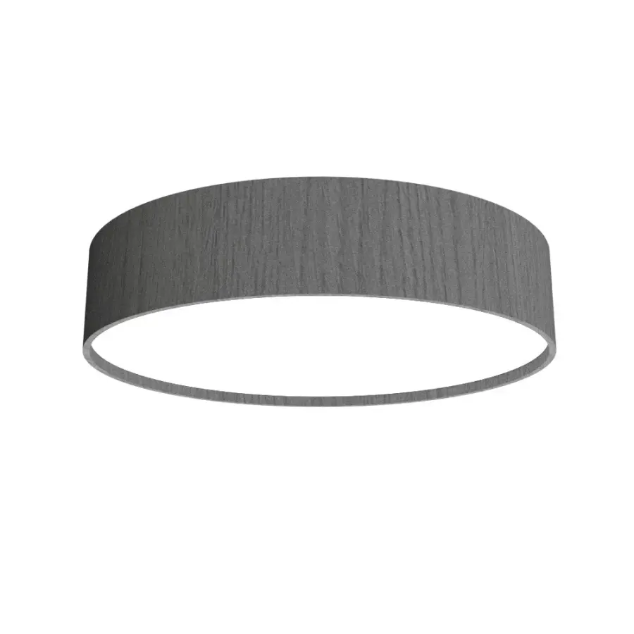 Cylindrical LED Ceiling Mount in Organic Grey
