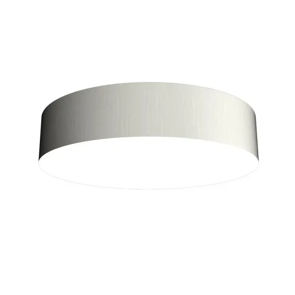 Cylindrical LED Ceiling Mount in Organic White