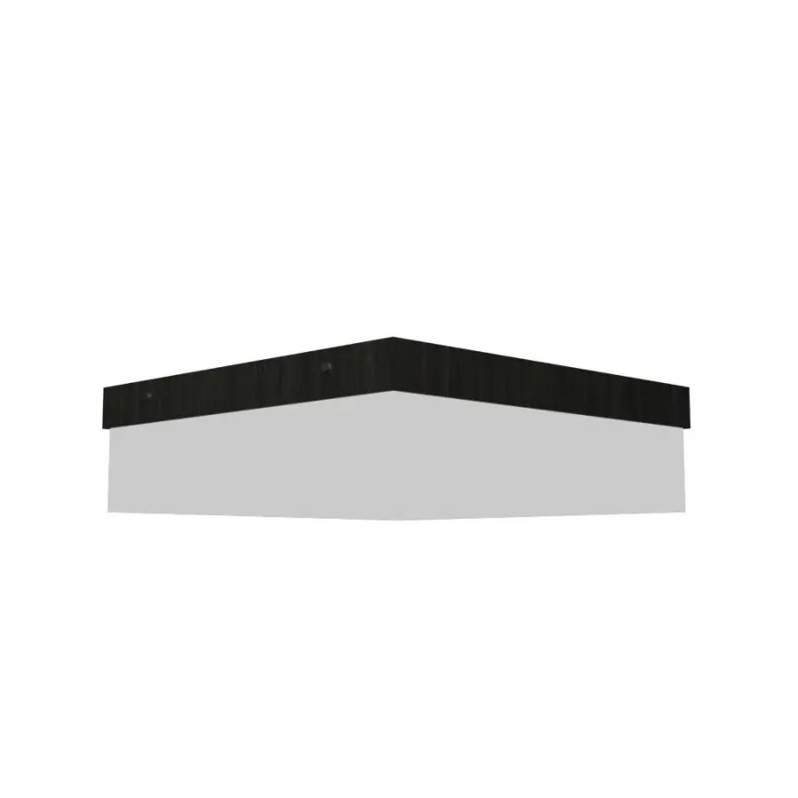 Clean LED Ceiling Mount in Organic Black