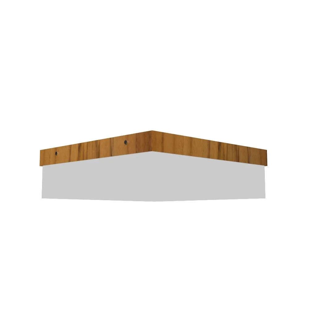Clean LED Ceiling Mount in Teak
