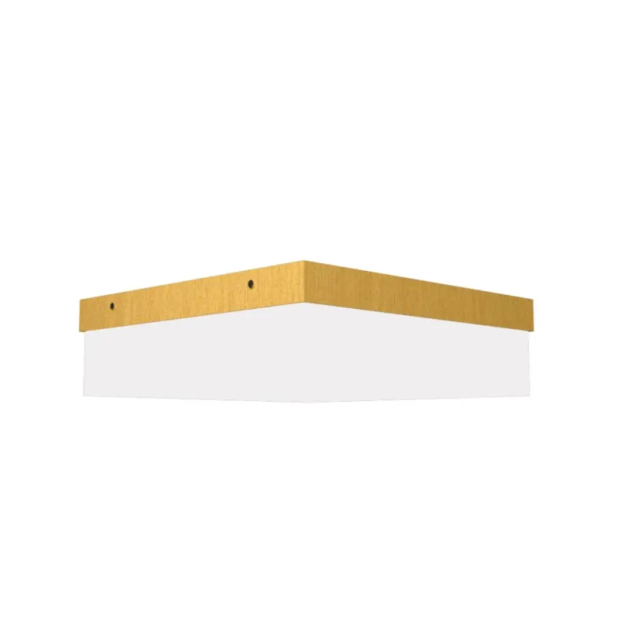 Clean LED Ceiling Mount in Organic Gold
