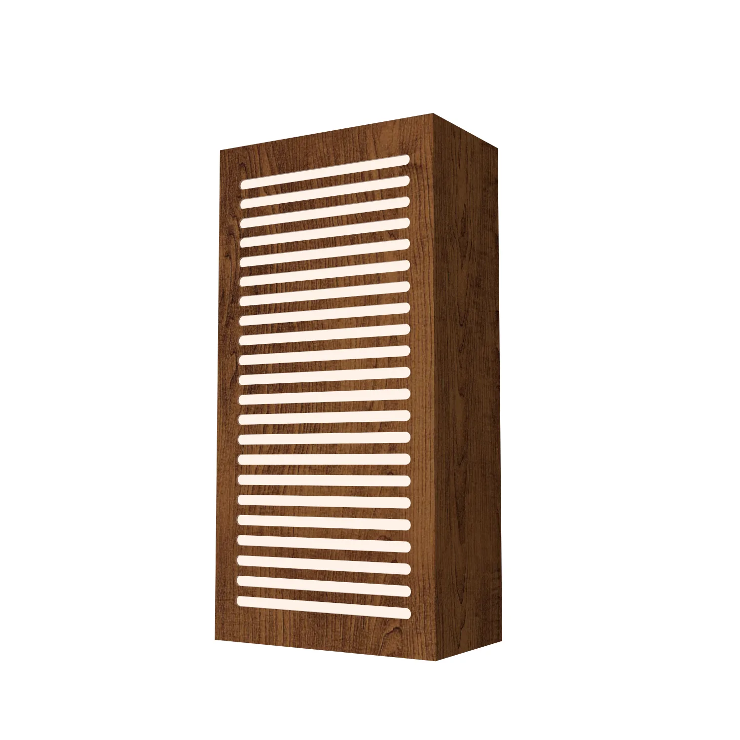 Clean Two Light Wall Lamp in Imbuia