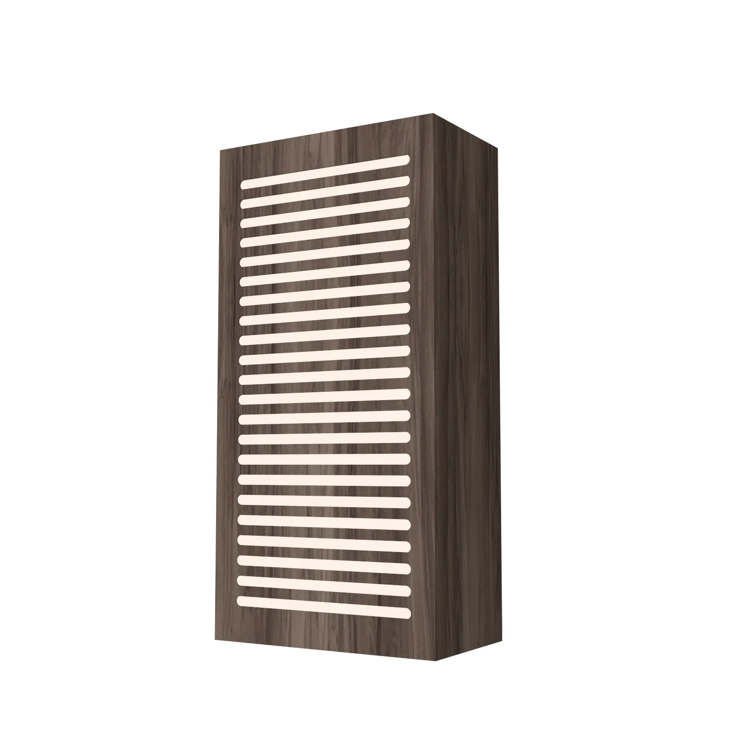 Clean Two Light Wall Lamp in American Walnut