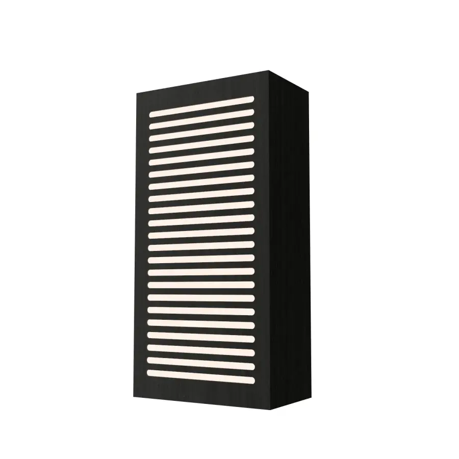 Clean Two Light Wall Lamp in Organic Black