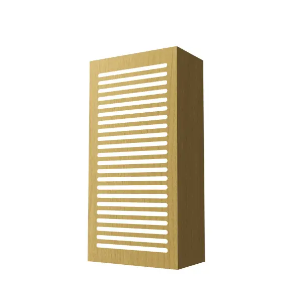 Clean Two Light Wall Lamp in Organic Gold