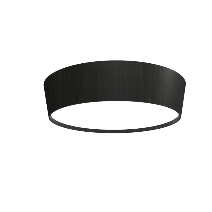 Conical LED Ceiling Mount in Organic Black