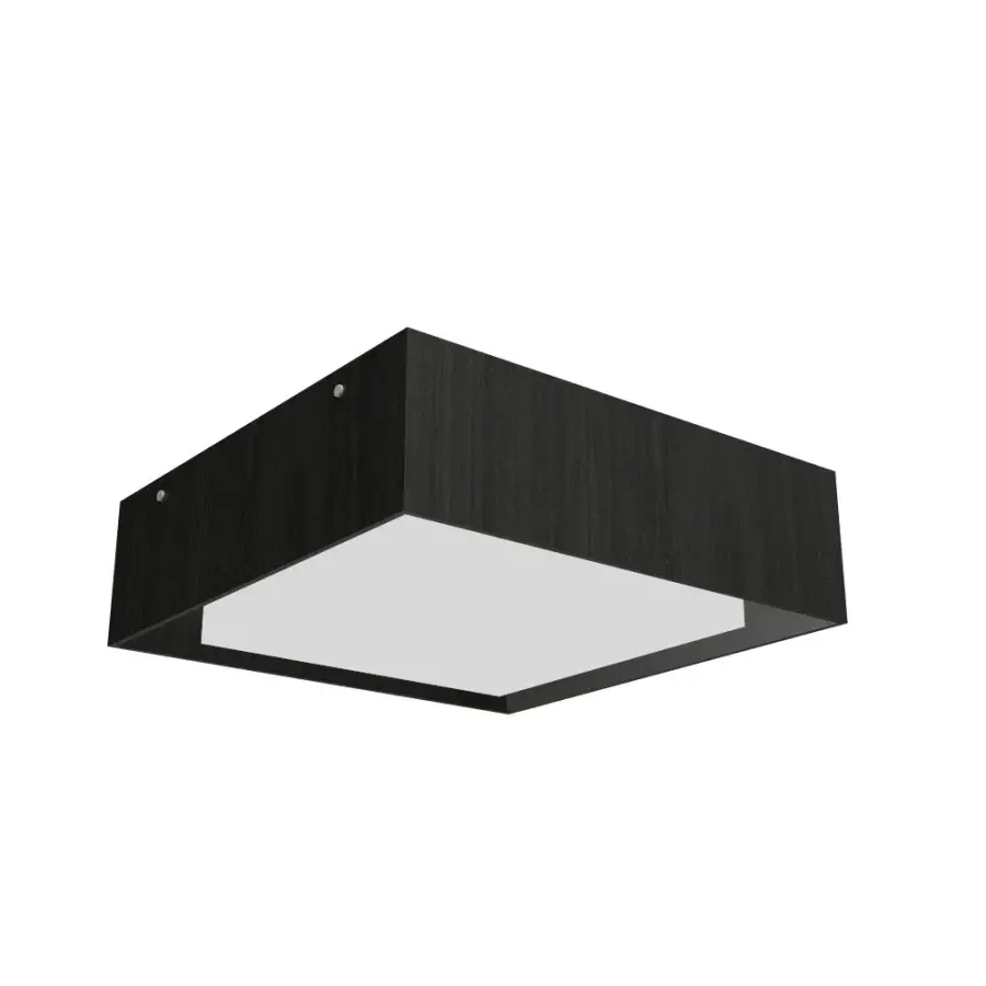 Squares LED Ceiling Mount in Organic Black