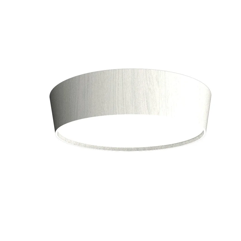 Conical LED Ceiling Mount in Organic White