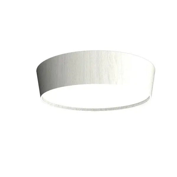 Conical LED Ceiling Mount in Organic White