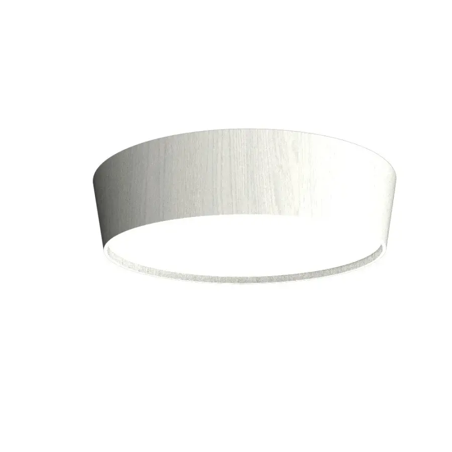 Conical LED Ceiling Mount in Organic White