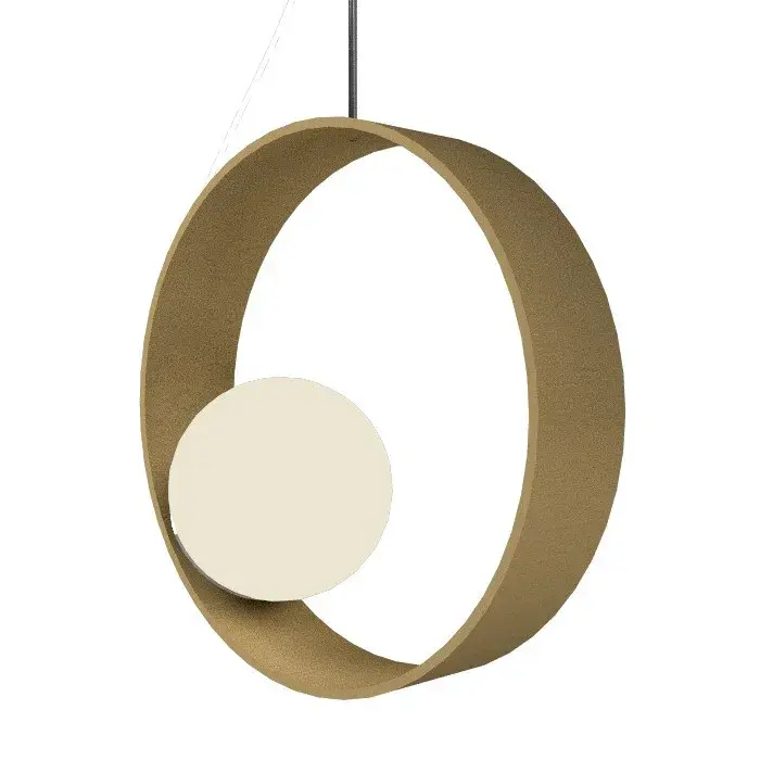 Sfera One Light Pendant in Organic Gold