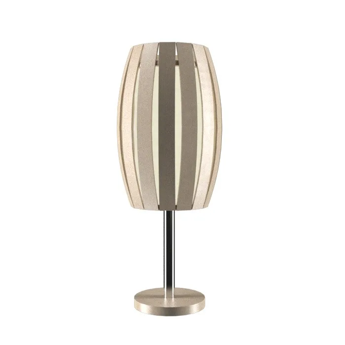 Barrel One Light Table Lamp in Organic Cappuccino