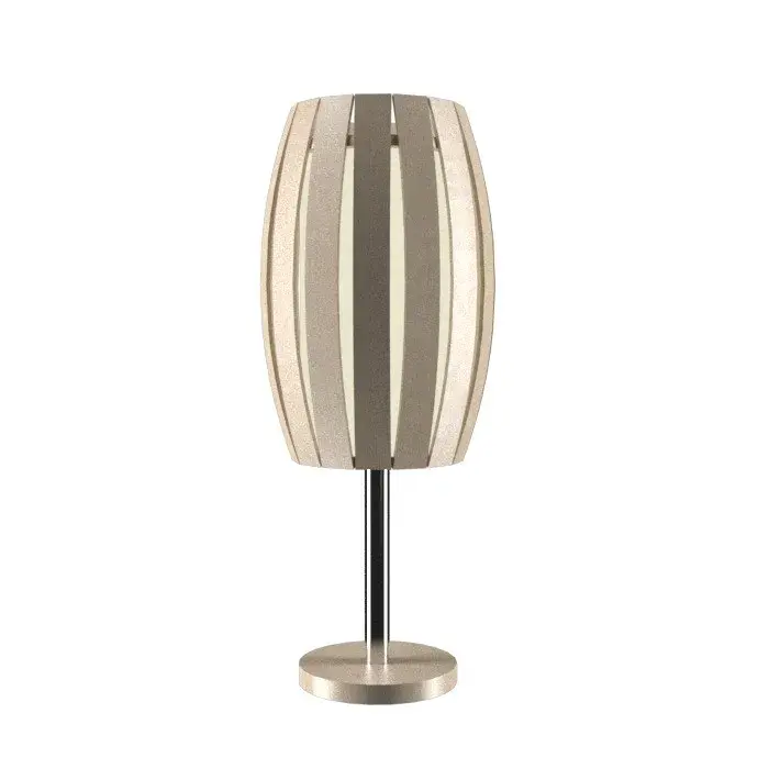 Barrel One Light Table Lamp in Organic Cappuccino