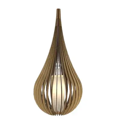Wooden decorative luminaire with contemporary, timeless design in natural wood veneer or Italian lacquer finish. Proudly made in Brazil, combining high-end technology and the irreplaceable manual finishing. Collection: Cappadocia Designer: Studio Accord: Bruno Diego Felippe Finish: Louro Freijo Width: 14.96" Height: 31.50" Length: 14.82" Weight: 4.63 lb Number of Bulbs: 1 Maximum Wattage: 25.00 W Bulb Type: A15 Bulb Base: E26 Light Source: LED CRI: 90 Voltage: 120.00 V Material: Wood veneer, MDF Country of Origin: Brazil Safety Listing: UL Safety Rating: Damp Connection: Plug In LED Manufacturer Warranty: 5 Years Spec Sheet Instructions