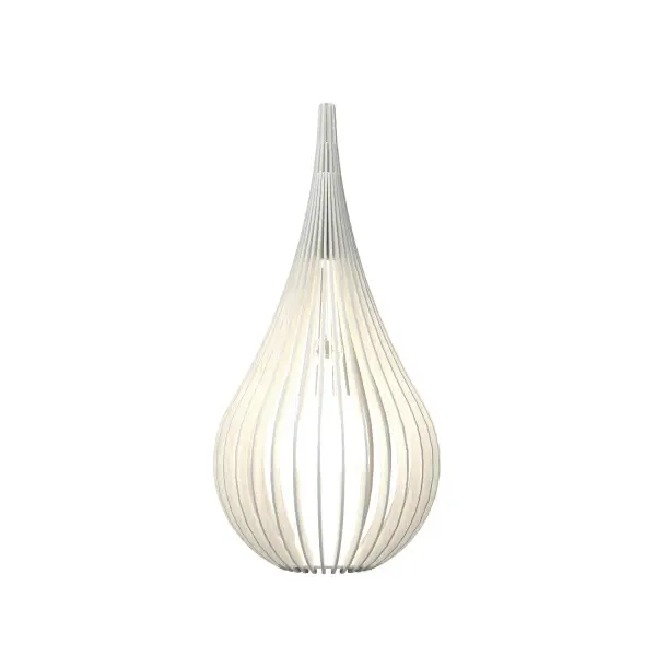 Cappadocia One Light Table Lamp in Organic White