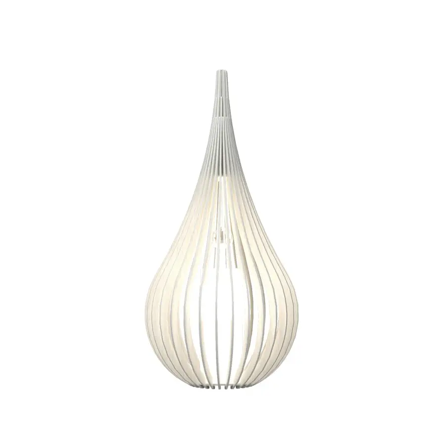 Cappadocia One Light Table Lamp in Organic White