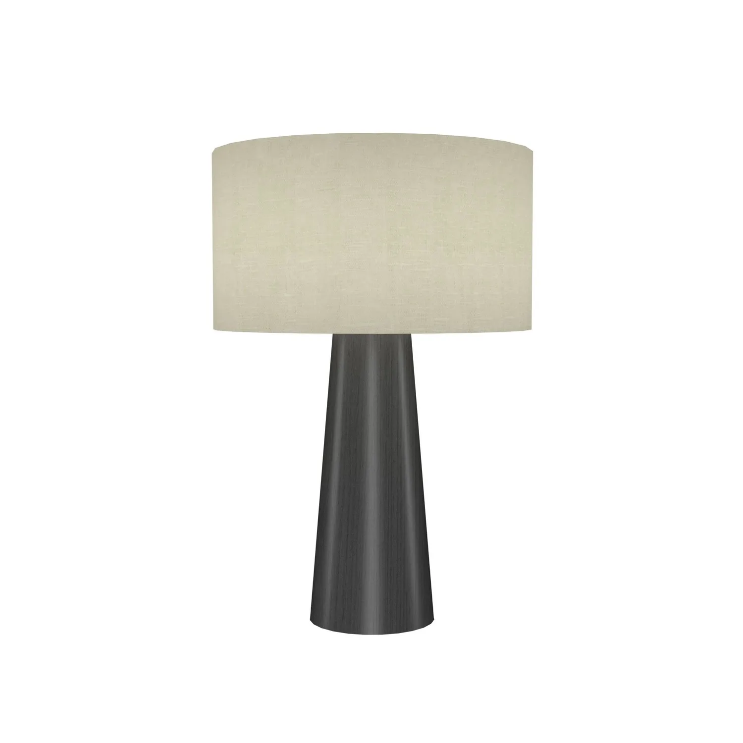 Conical One Light Table Lamp in Organic Grey