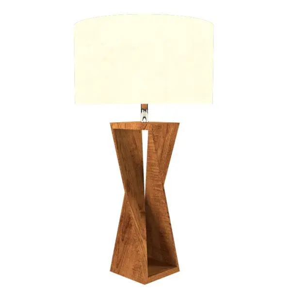 Wooden decorative luminaire with contemporary, timeless design in natural wood veneer or Italian lacquer finish. Proudly made in Brazil, combining high-end technology and the irreplaceable manual finishing. Collection: Spin Designer: Studio Accord Finish: Imbuia Width: 15.75" Height: 28.74" Length: 15.60" Weight: 3.97 lb Number of Bulbs: 1 Maximum Wattage: 25.00 W Bulb Type: A15 Bulb Base: E26 Light Source: LED CRI: 90 Voltage: 120.00 V Material: Wood veneer, MDF Country of Origin: Brazil Safety Listing: UL Safety Rating: Damp Connection: Plug In LED Manufacturer Warranty: 5 Years Spec Sheet Instructions