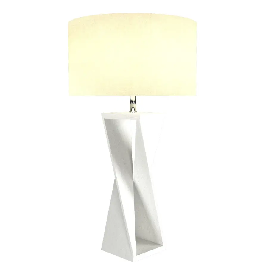 Spin One Light Table Lamp in Organic White