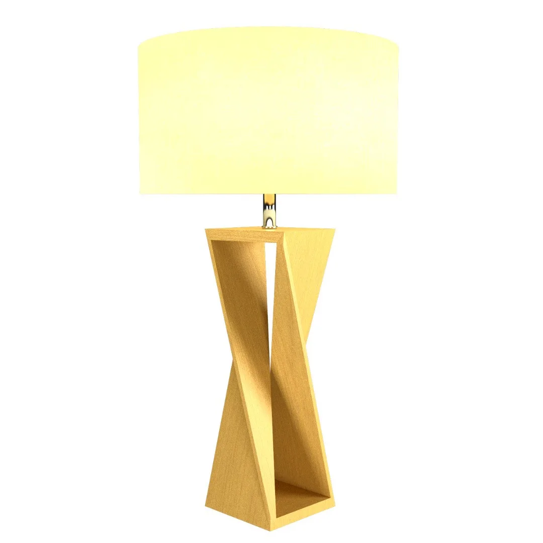 Spin One Light Table Lamp in Organic Gold