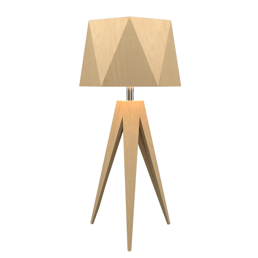 Facet One Light Table Lamp in Maple