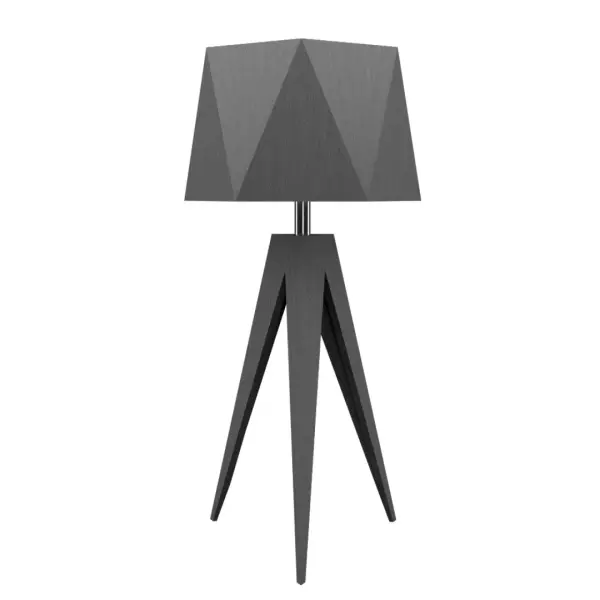 Facet One Light Table Lamp in Organic Grey