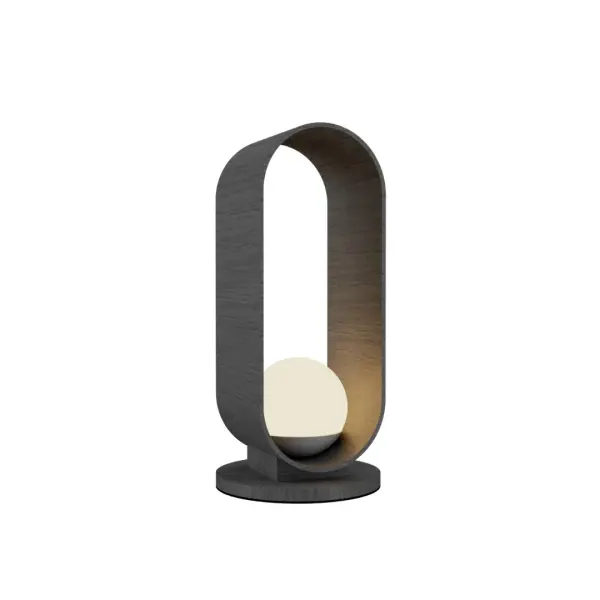 Sfera One Light Table Lamp in Organic Grey