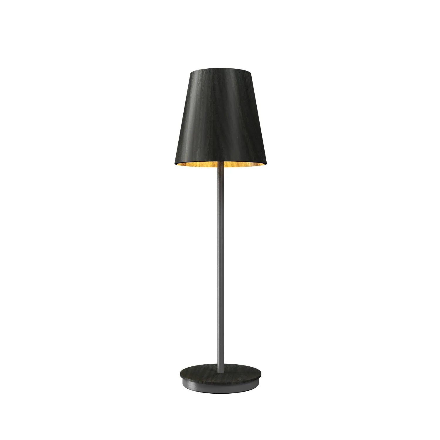 Conical One Light Table Lamp in Charcoal