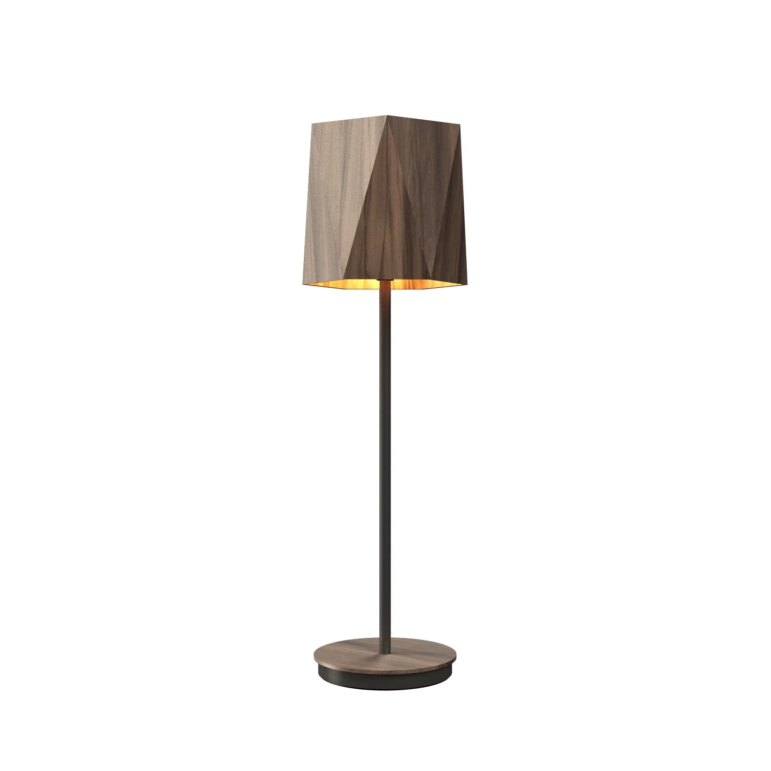 Facet One Light Table Lamp in American Walnut